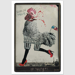 Vive la France postcard, Jacek Staniszewski