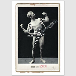 Keep On Rockin, postcard by...