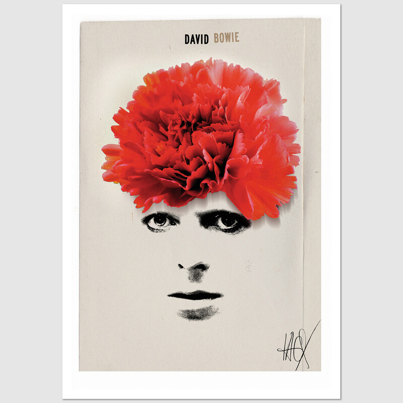 David Bowie postcard, Jacek Staniszewski