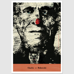 Bukowski, postcard by Jakub...