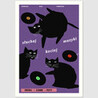 Postcard 'Listen to cat music', Jakub Zasada