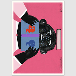 Reader, postcard by Jakub...