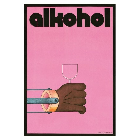Alcohol, postcard by Andrzej Krajewski