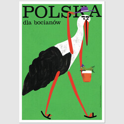 Poland for storks, postcard...
