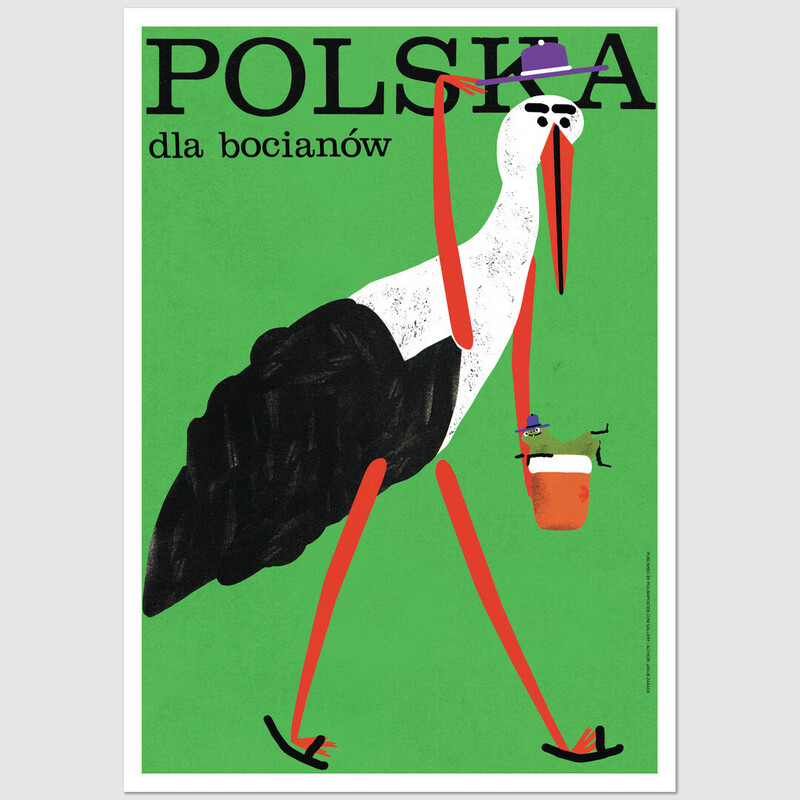 Polska dla bocianów, pocztówka, Jakub Zasada