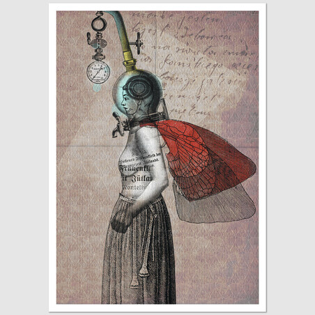Mechanical, postcard by Kaja Renkas