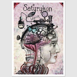 Satyrykon, postcard by Kaja...