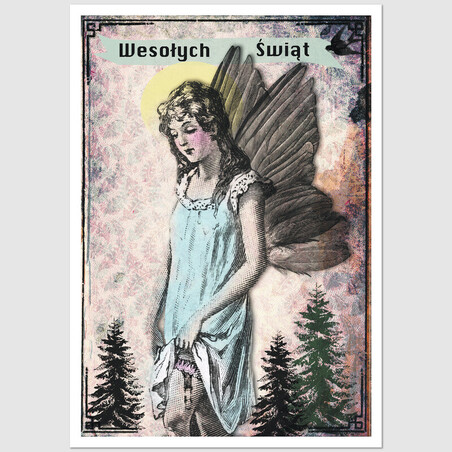 Merry Christmas, postcard by Kaja Renkas