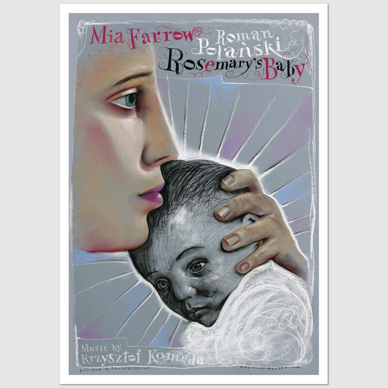 Rosemary's Baby 1 postcard, Leszek Żebrowski