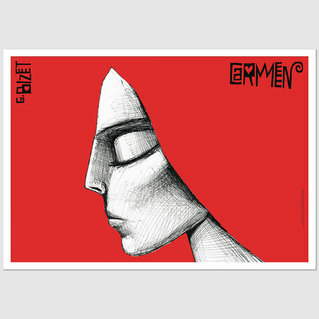 Carmen, postcard by Leszek Żebrowski