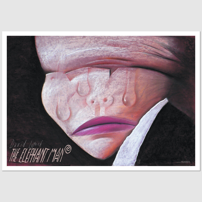 The Elephant Man postcard, Leszek Żebrowski