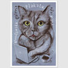 Poster gallery: cat with a laptop postcard, Leszek Żebrowski