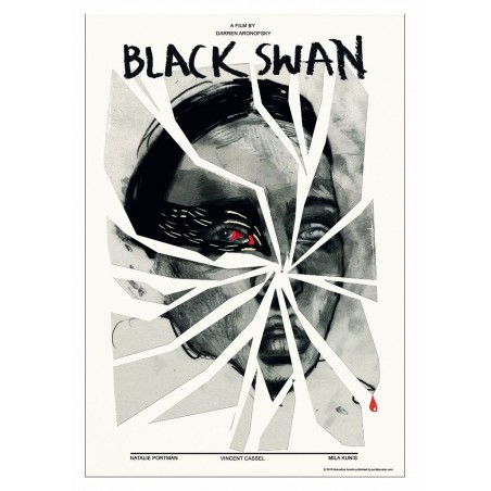 Black Swan, postcard by Marcelina Amelia