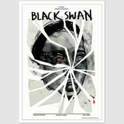 Black Swan, postcard by...