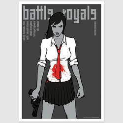 Battle Royale, postcard by...