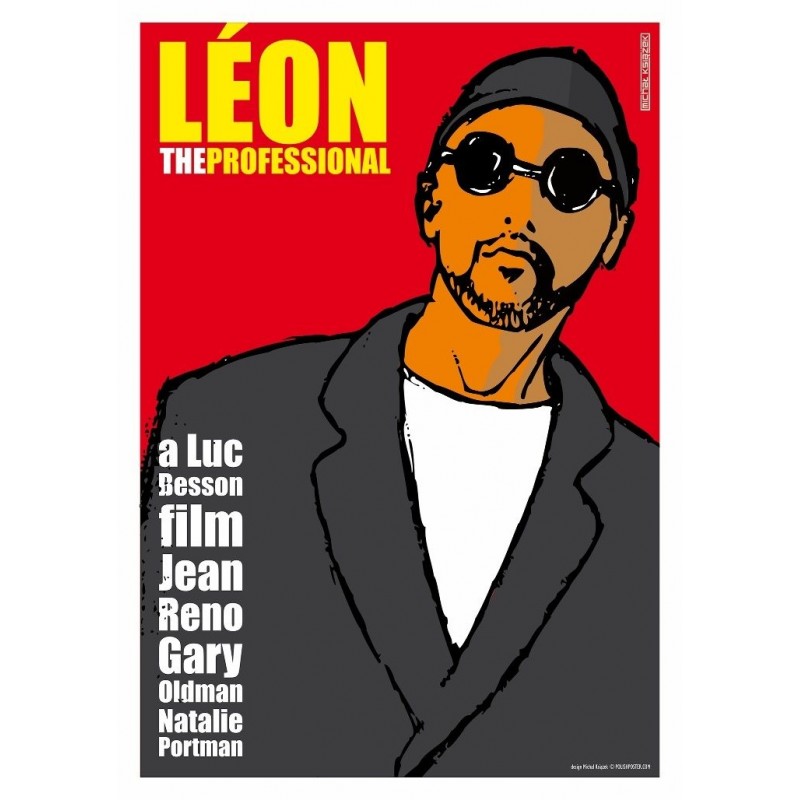 Leon the Professional, postcard by Michał Książek