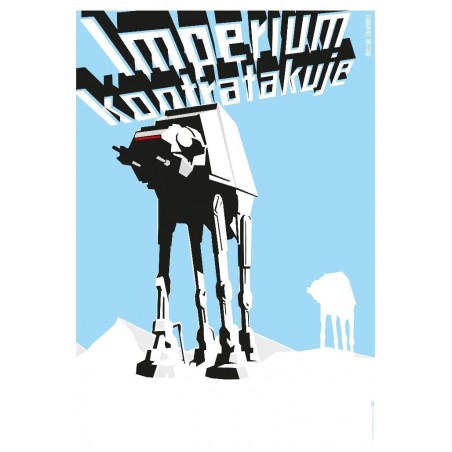 Star Wars: Empire Strikes Back, postcard by Michał Książek
