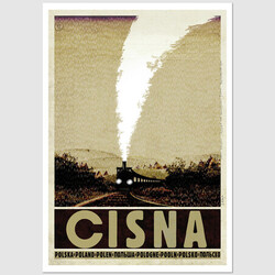 Cisna, postcard by Ryszard...