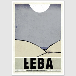Łeba, postcard by Ryszard Kaja
