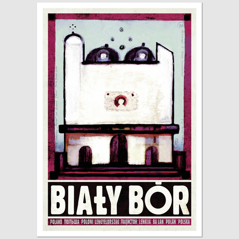 Biały Bór postcard, Ryszard Kaja