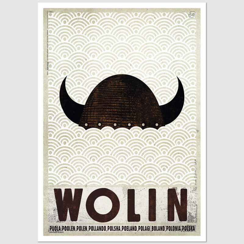 Wolin, postcard by Ryszard Kaja