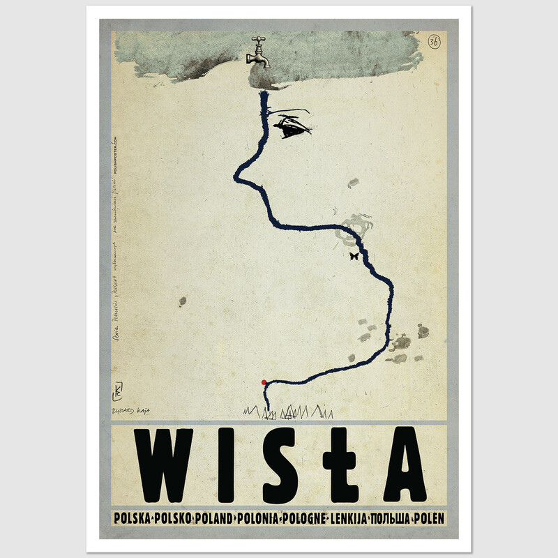 Wisła, postcard by Ryszard Kaja Wisła, postcard by Ryszard Kaja