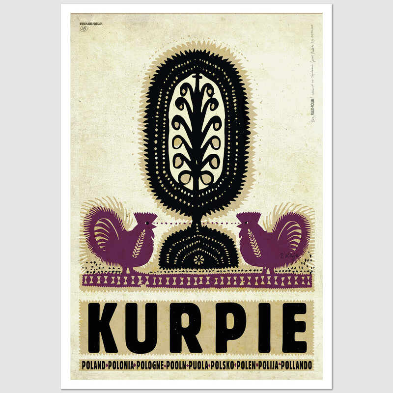 Kurpie, pocztówka, Ryszard Kaja