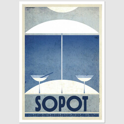 Sopot, postcard by Ryszard...
