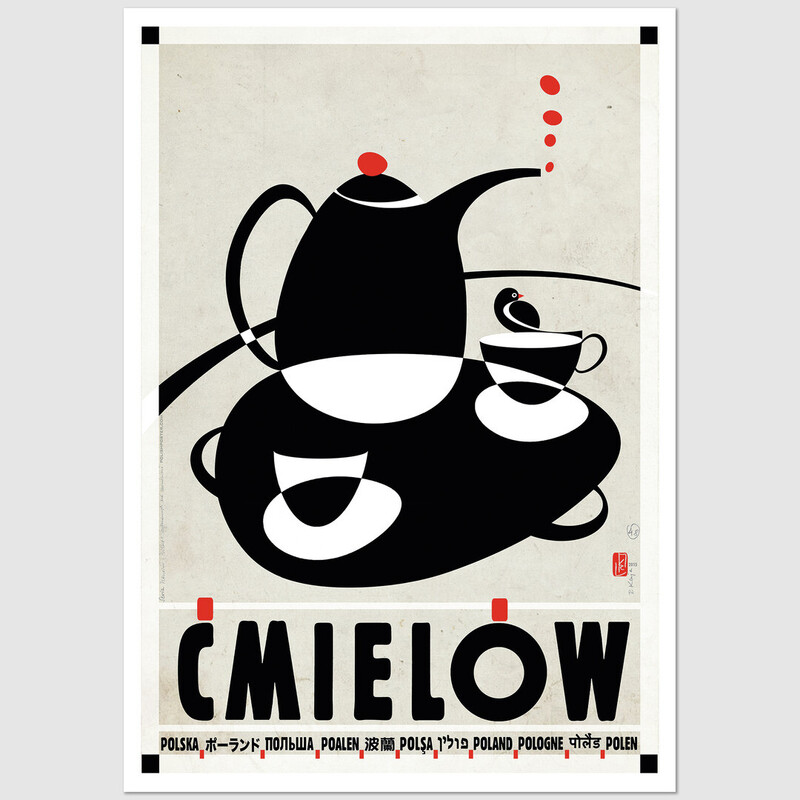 Ćmielów, pocztówka, Ryszard Kaja