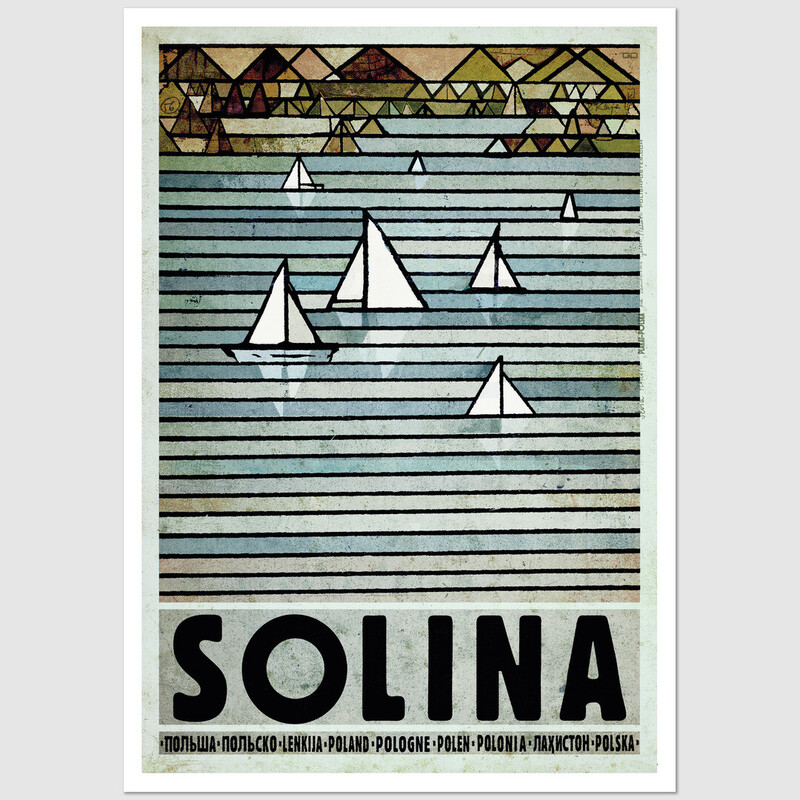 Solina, pocztówka, Ryszard Kaja