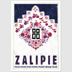 Zalipie, pocztówka, Ryszard Kaja
