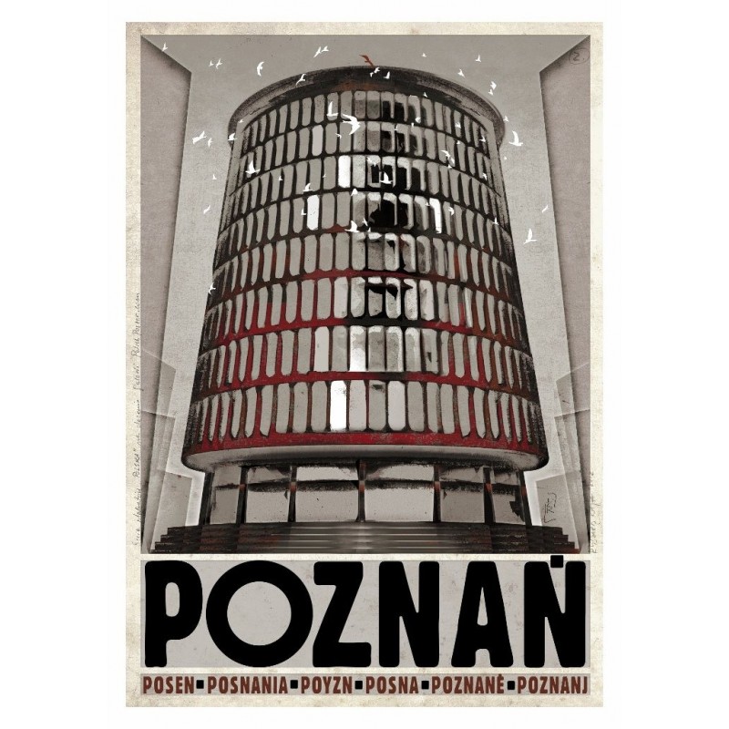 Poznań, postcard by Ryszard Kaja
