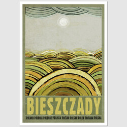 Bieszczady, pocztówka, Ryszard Kaja