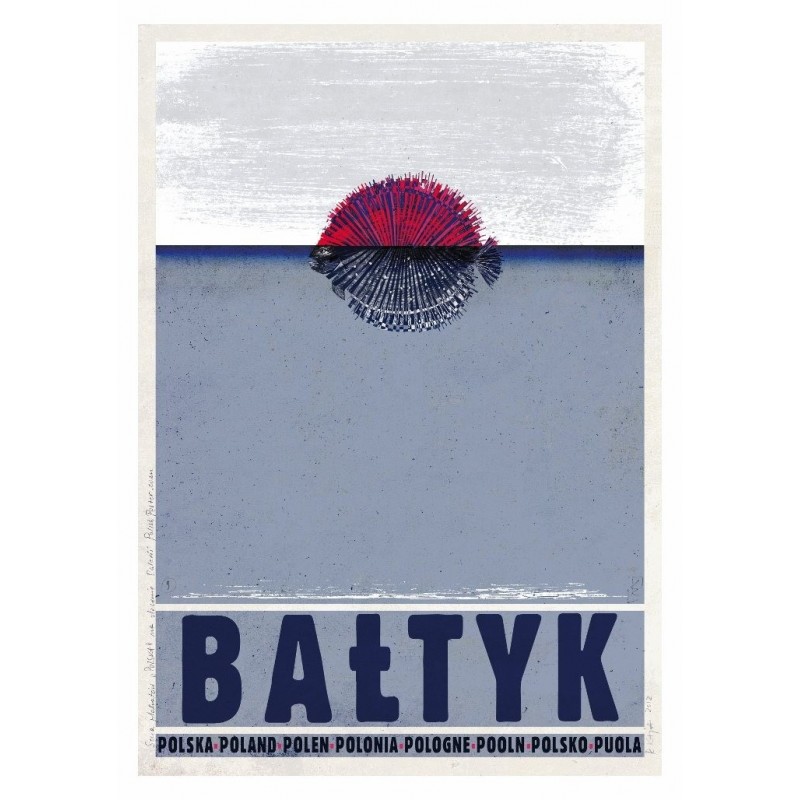 Baltic Sea, Bałtyk, postcard by Ryszard Kaja