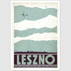 Leszno, postcard by Ryszard...