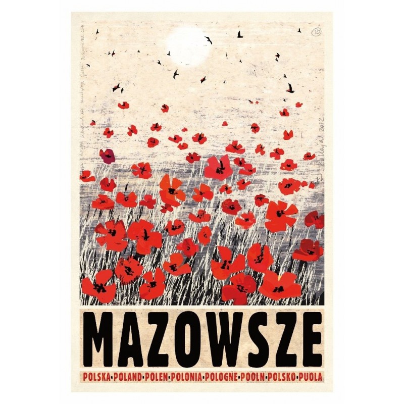 Mazowsze, postcard by Ryszard Kaja