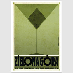 Zielona Góra, postcard by Ryszard Kaja