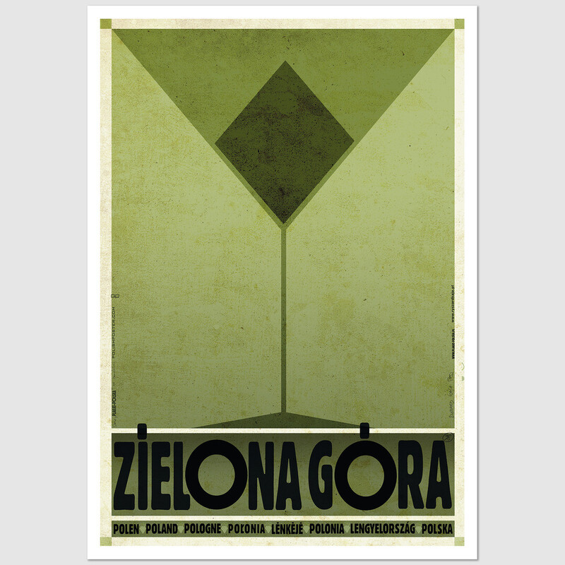 Zielona Góra, postcard by Ryszard Kaja