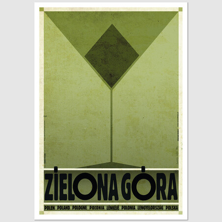 Zielona Góra, postcard by Ryszard Kaja