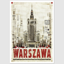 Warszawa, postcard by...