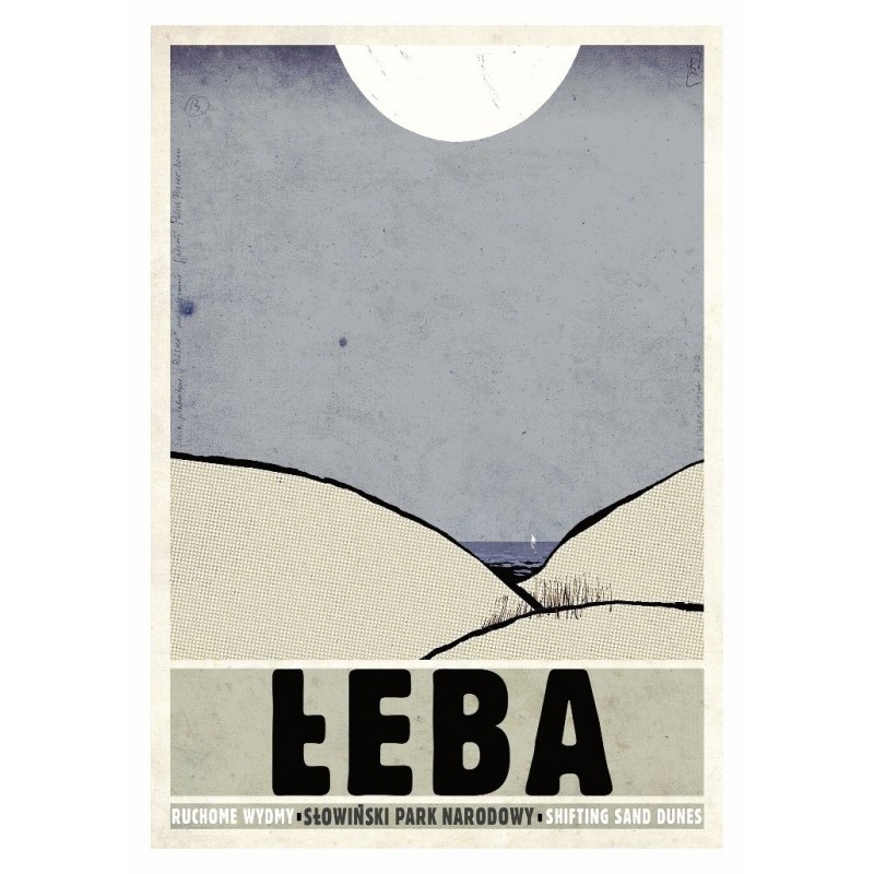 Łeba, postcard by Ryszard Kaja