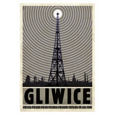 Gliwice, postcard by Ryszard Kaja