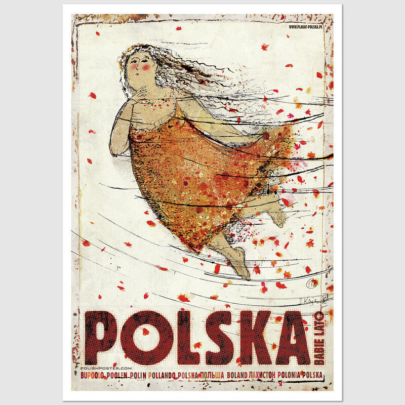 Polska Babie Lato, postcard by Ryszard Kaja