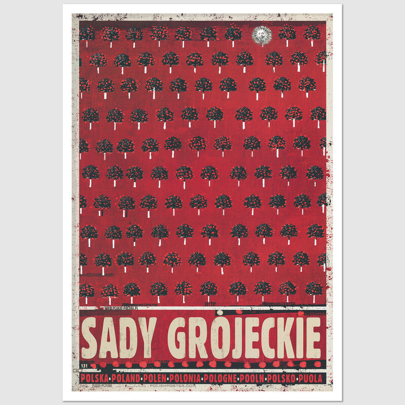 Sady Grójeckie, postcard by Ryszard Kaja