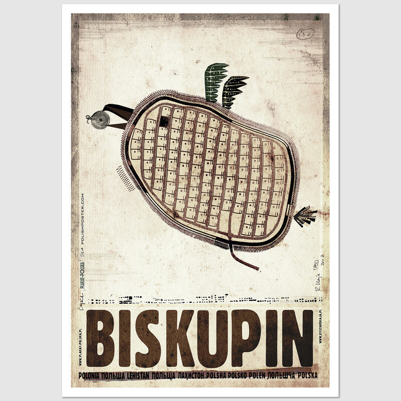Biskupin postcard, Ryszard Kaja