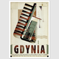 Gdynia, postcard by Ryszard...