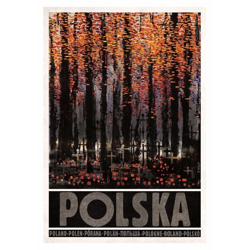 Polska z Zaduszkami, Zaduszki, postcard by Ryszard Kaja