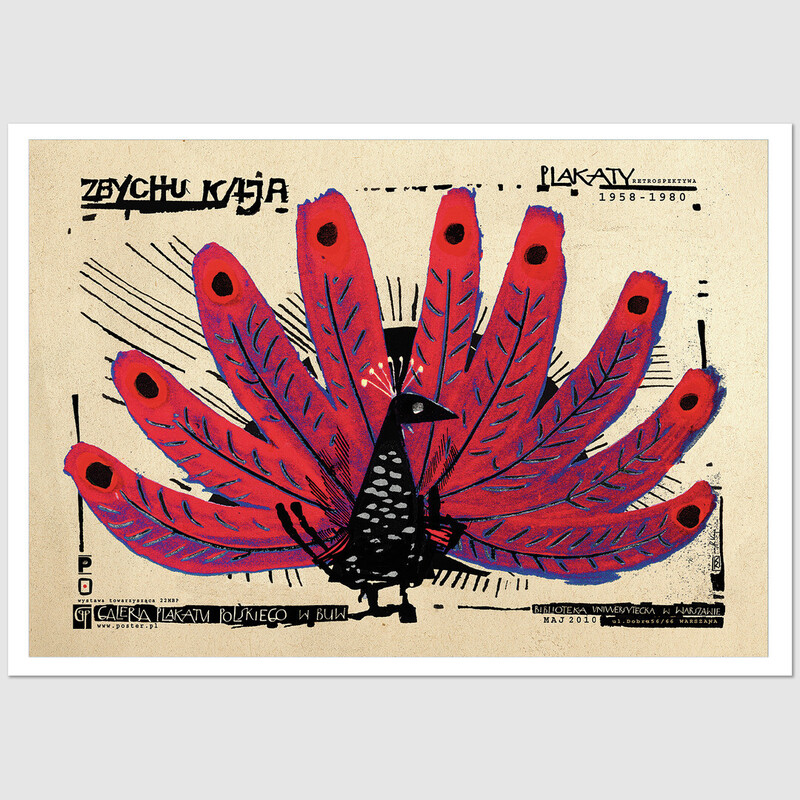 Retrospective, postcard by Ryszard Kaja