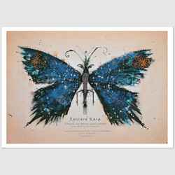 Butterfly, postcard by...