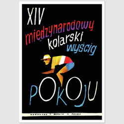 Pocztówka XIV Wyścig Pokoju Międzynarodowy Kolarski, Wiktor Górka
